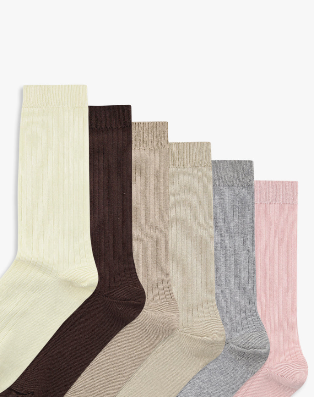 Medias mujer largas pack x5 surtido