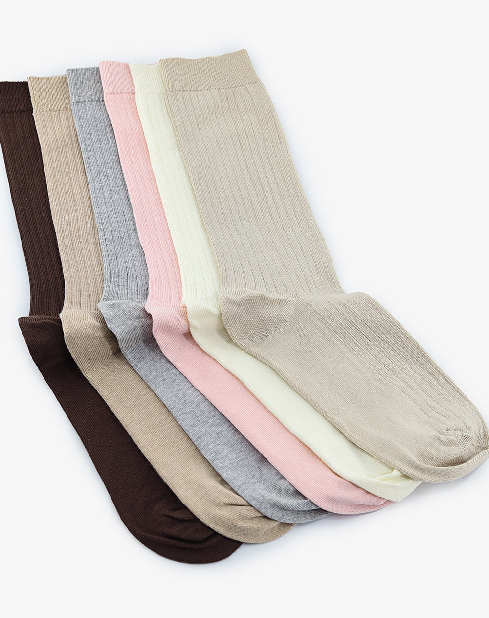 Medias mujer largas pack x5 surtido