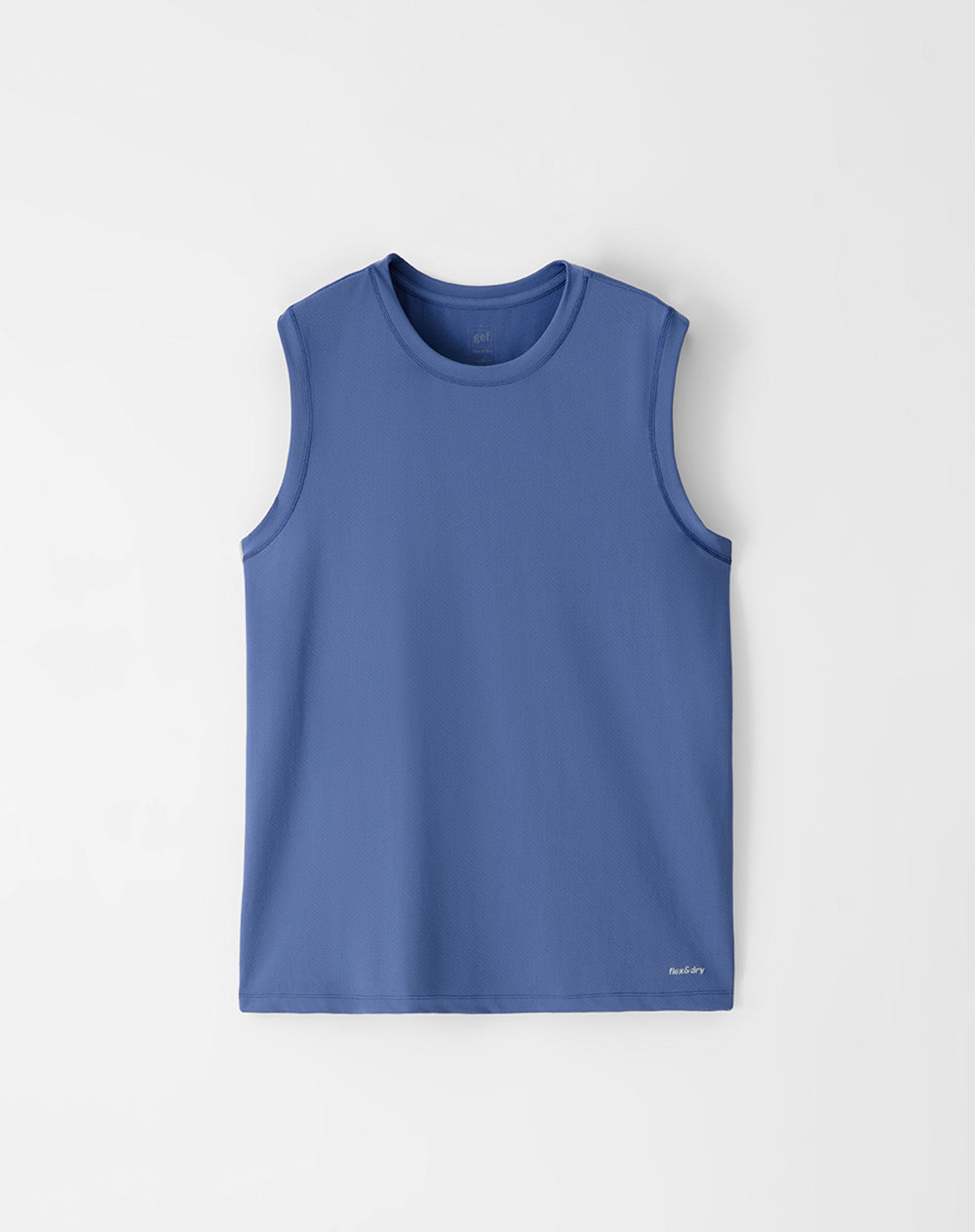 Camisilla deportiva antibacterial azul hombre