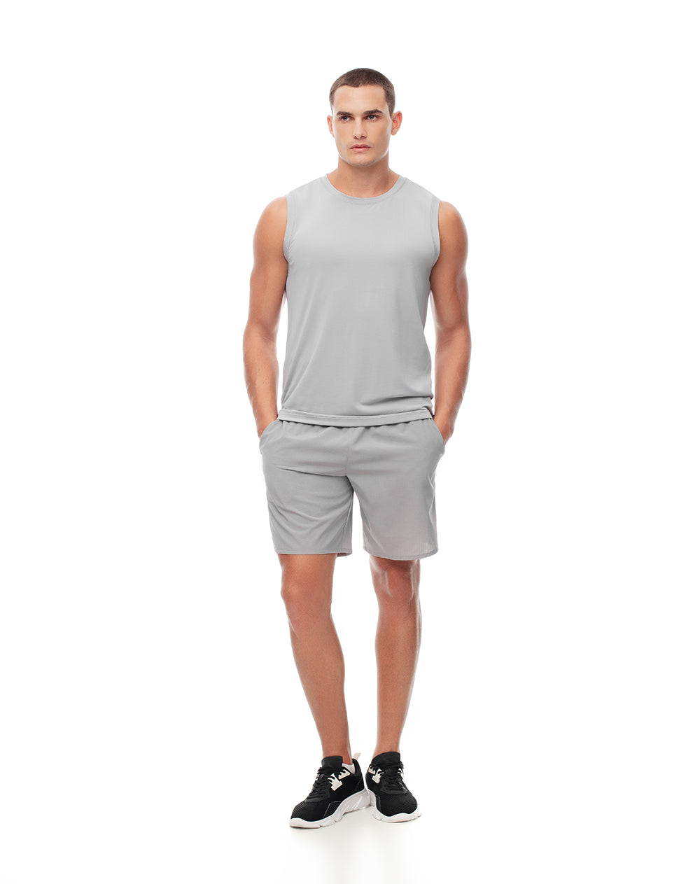 Camiseta regular fit gris