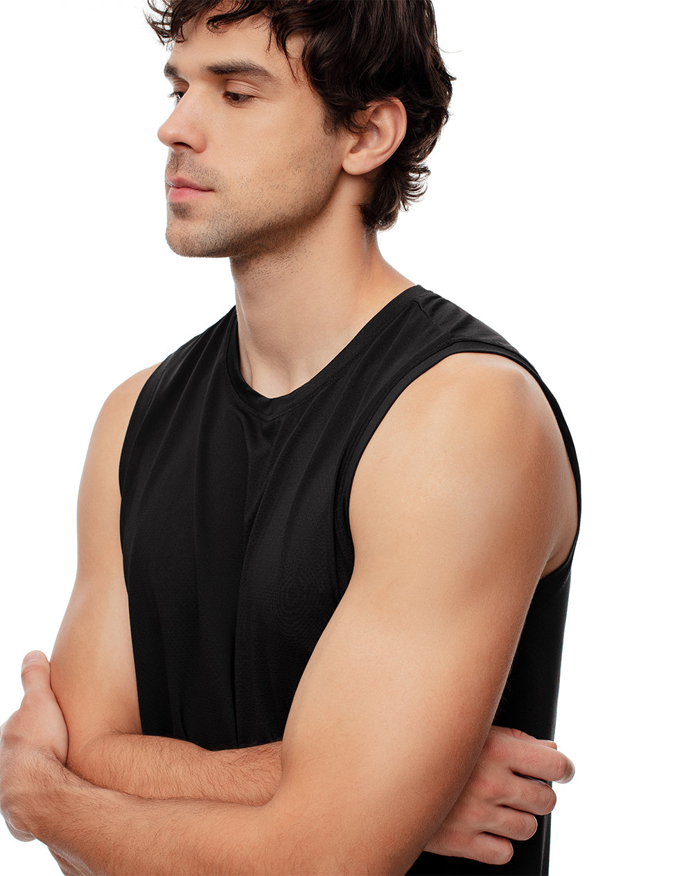 Camiseta regular fit negra