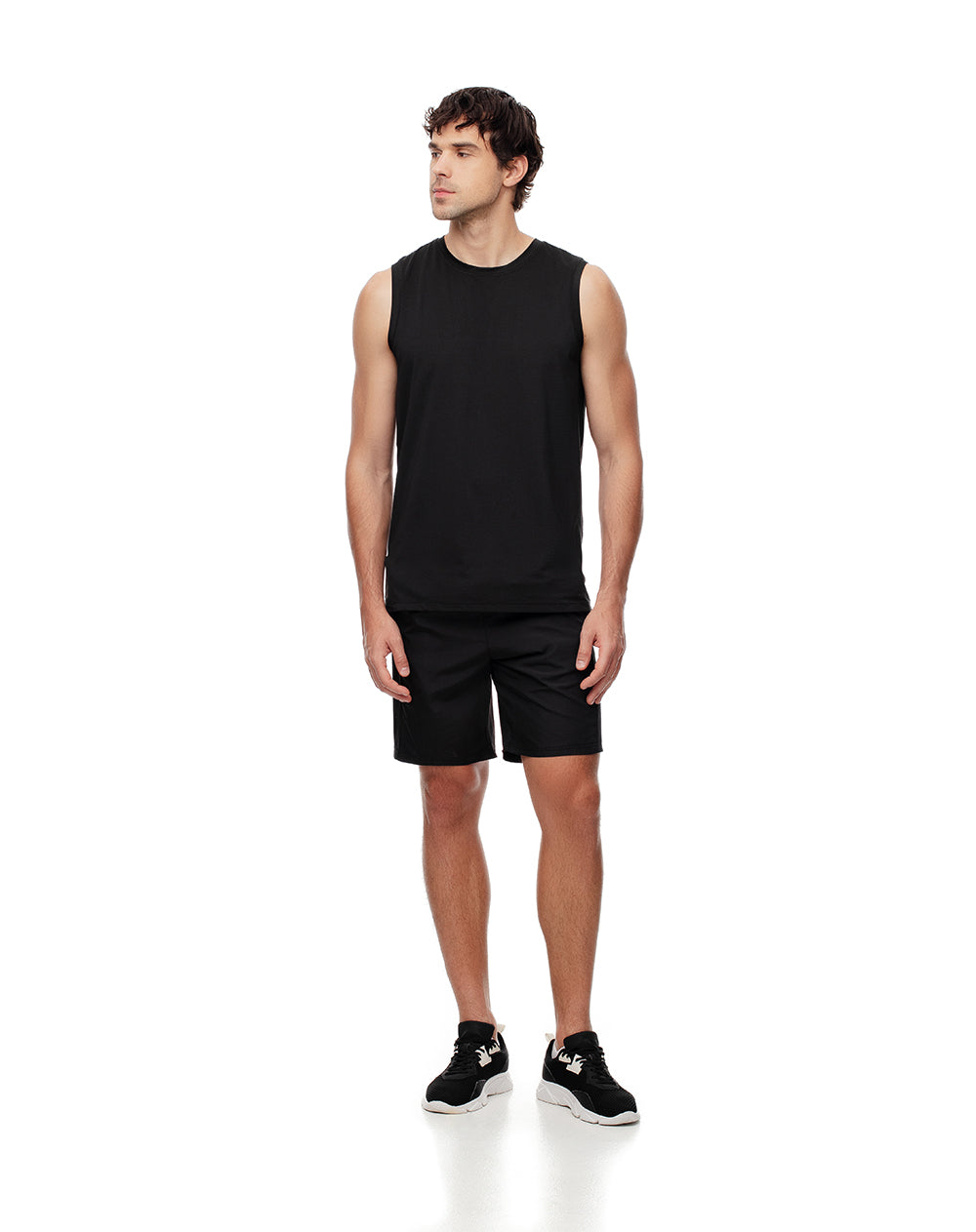 Camiseta regular fit negra
