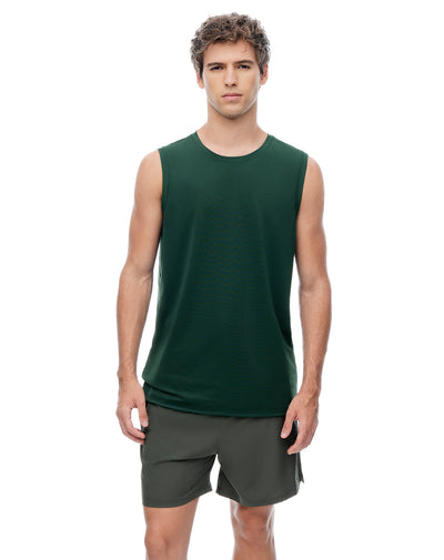 Camiseta regular verde hombre