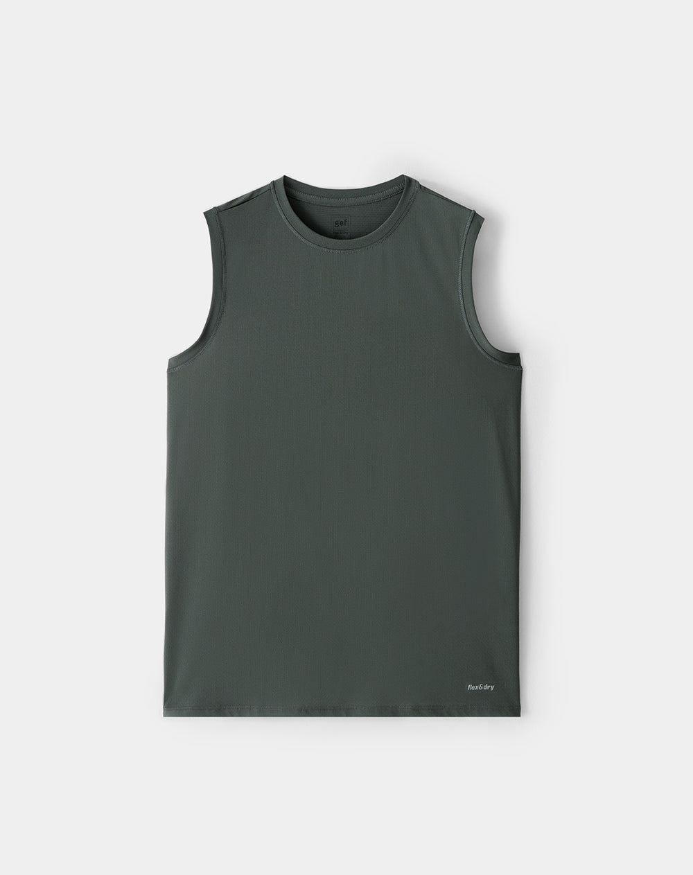 Camisilla deportiva antibacterial verde hombre