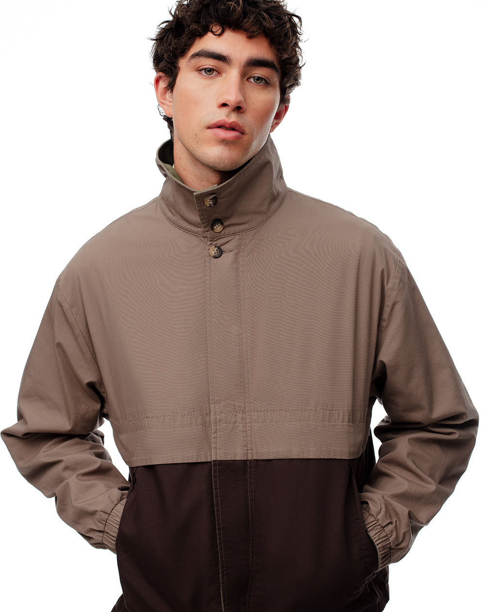 Chaqueta reversible multicolor hombre