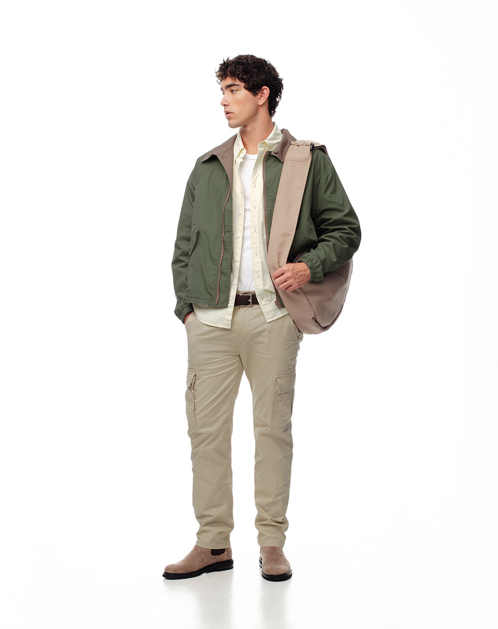 Chaqueta reversible multicolor hombre