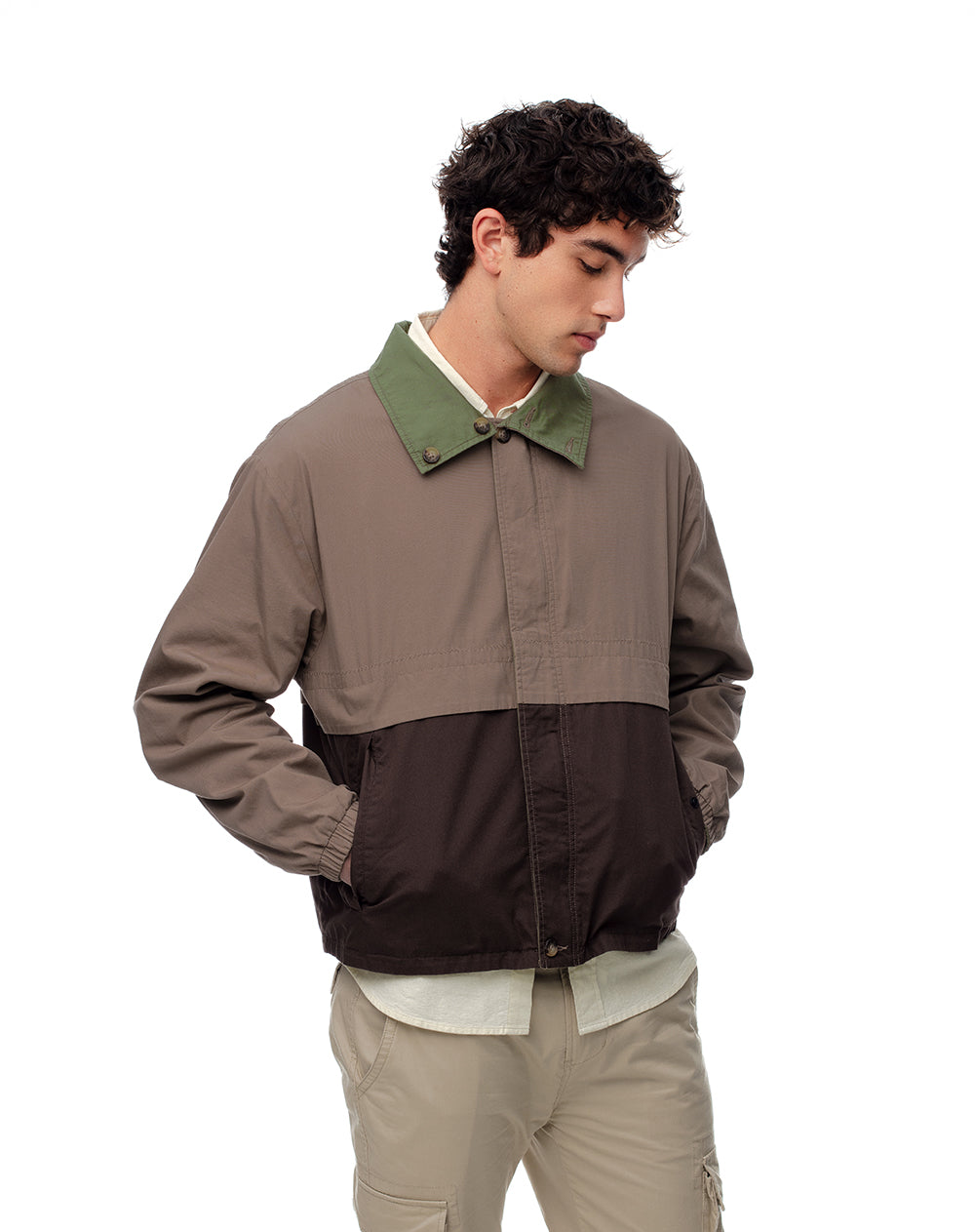 Chaqueta reversible multicolor hombre