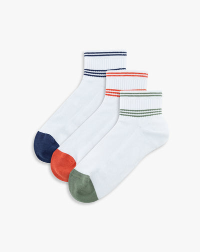 Medias hombre tobilleras pack x3 surtido