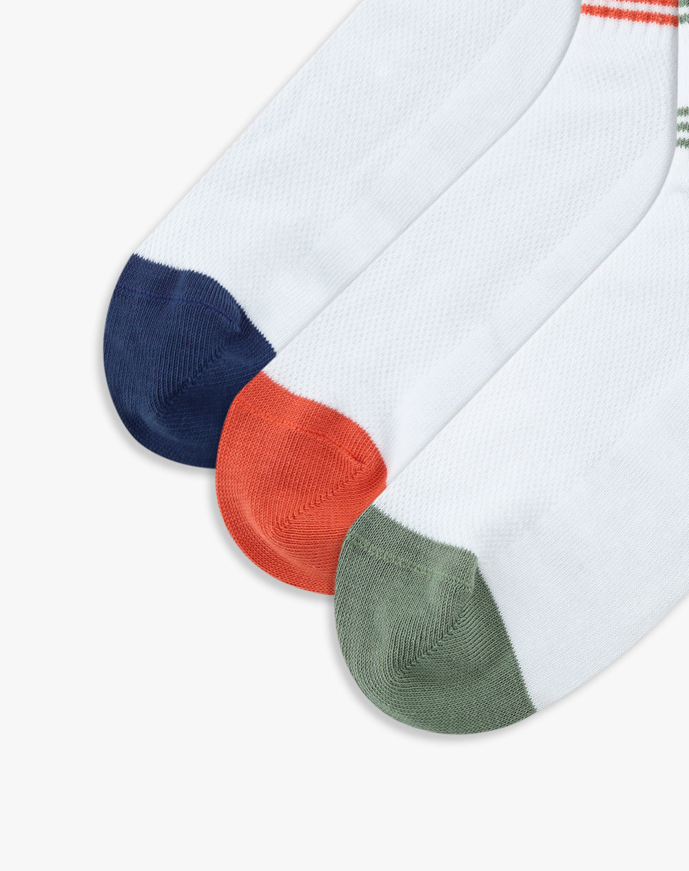 Medias hombre tobilleras pack x3 surtido