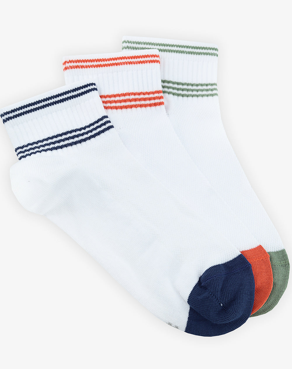 Medias hombre tobilleras pack x3 surtido