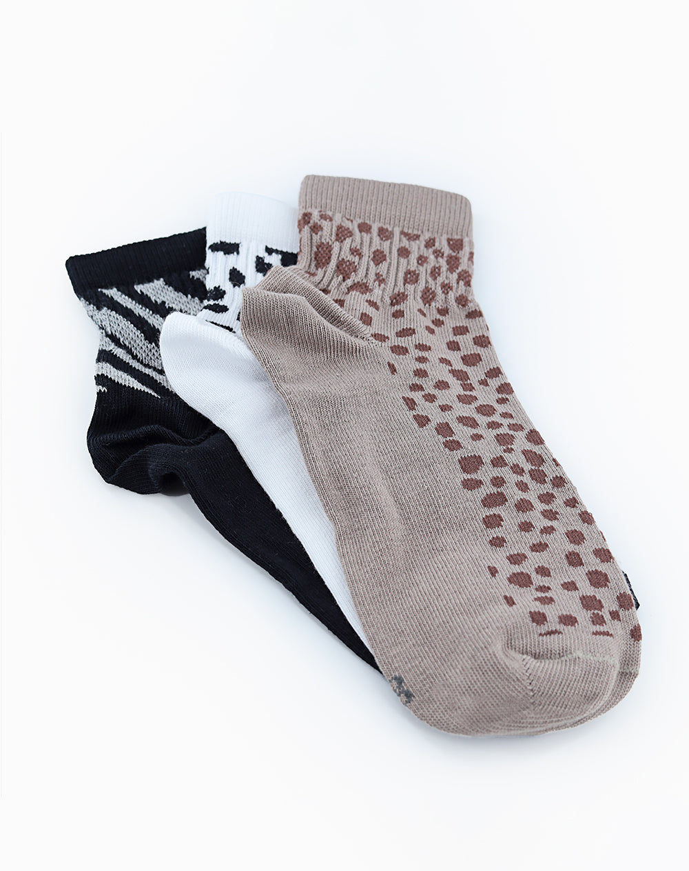 3 pares de medias tobilleras surtido