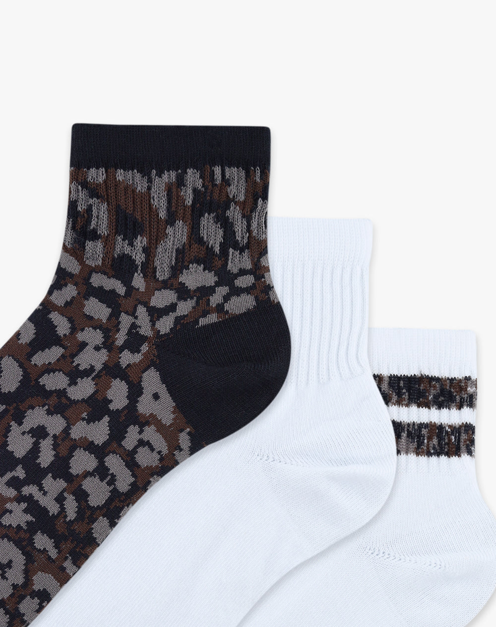 3 pares de medias tobilleras surtido