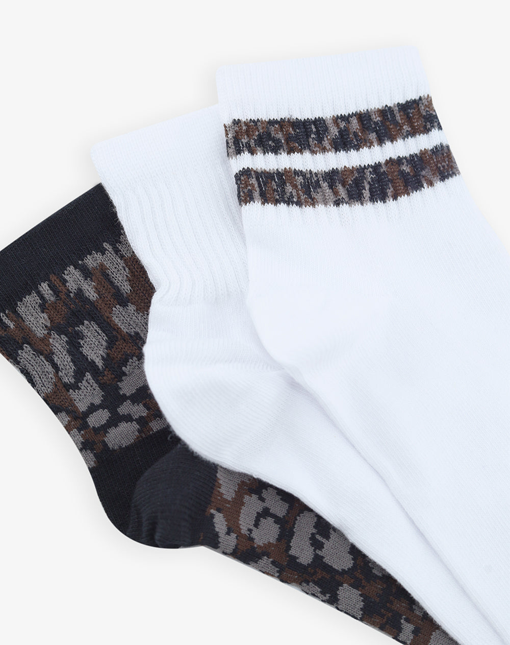 3 pares de medias tobilleras surtido