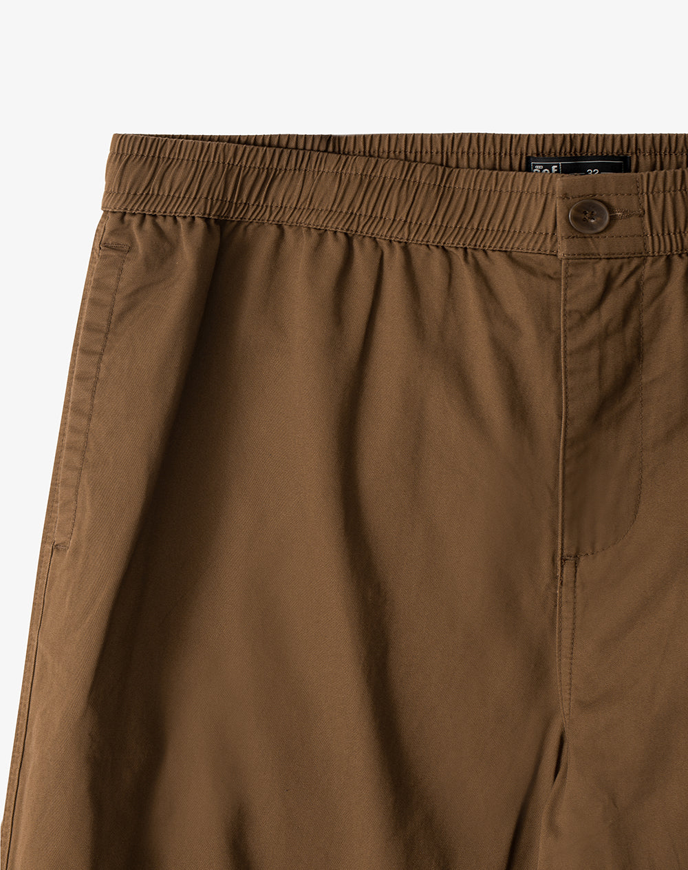 Pantalón recto drill algodón café hombre