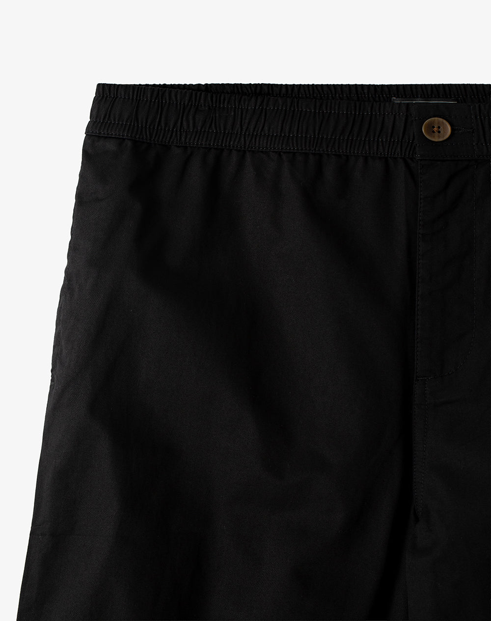 Pantalón recto drill algodón negro hombre