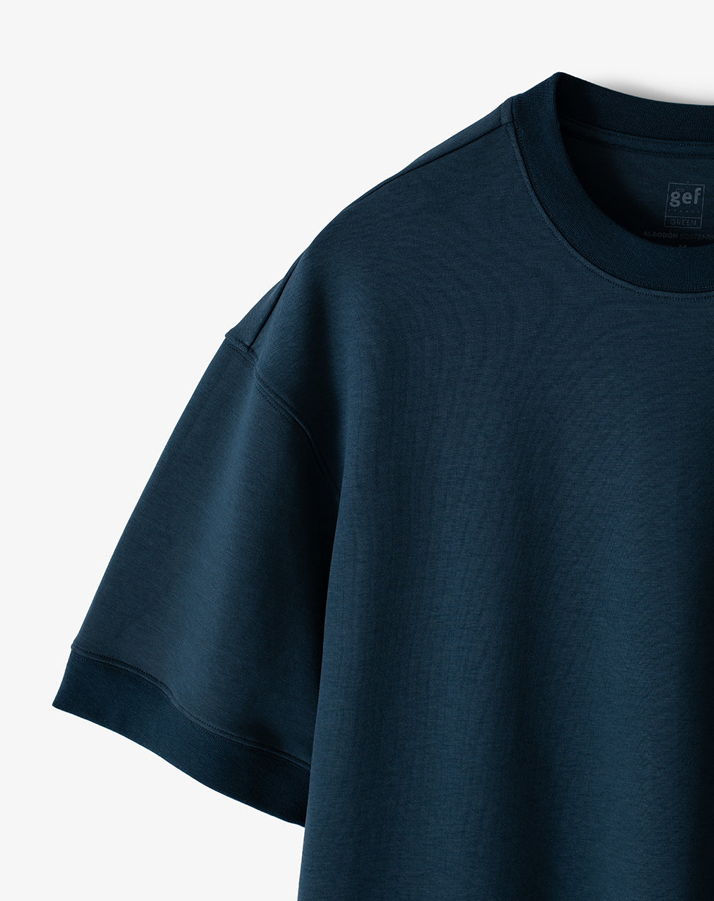 Camiseta relax oversize azul hombre