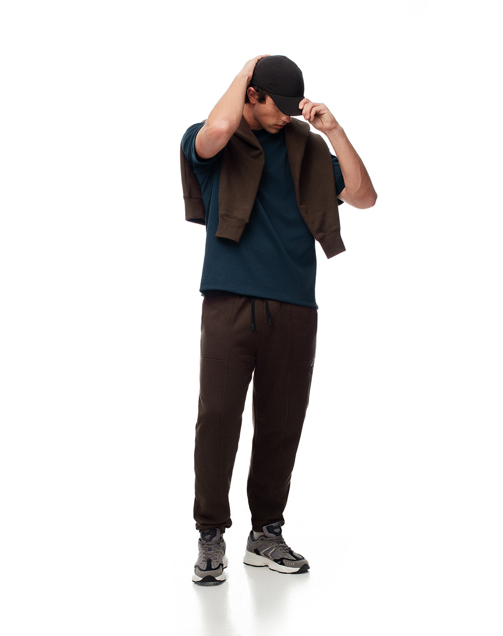 Camiseta relax oversize azul hombre