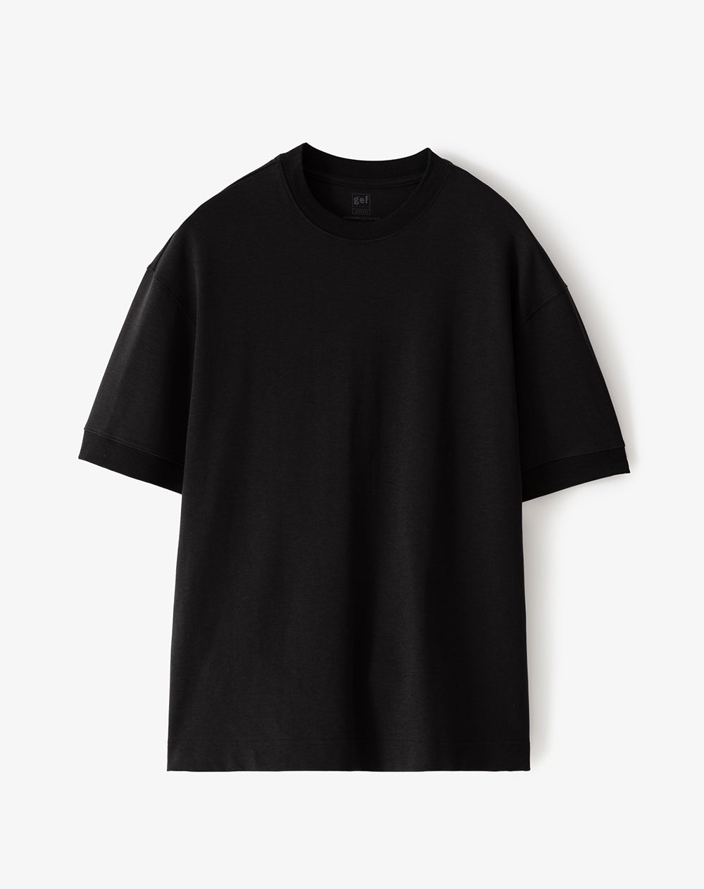 Camiseta oversized fit manga corta negra