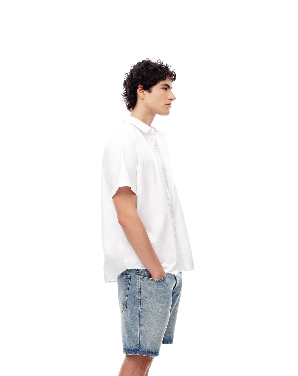 Bermuda regular fit índigo medio