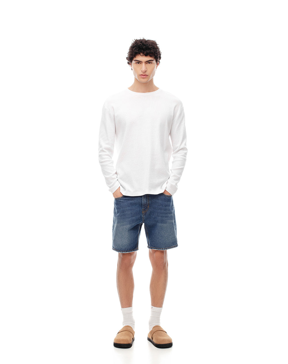 Bermuda regular fit índigo oscuro