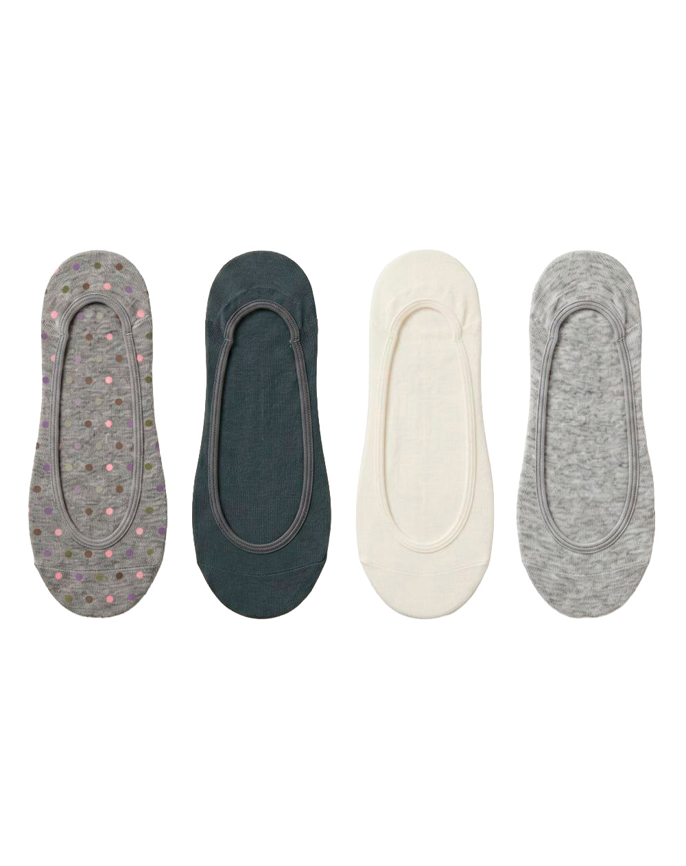4 pares de medias baletas surtido mujer