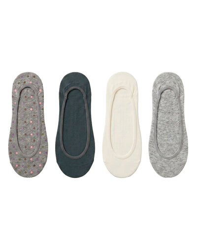 4 pares de medias baletas surtido mujer