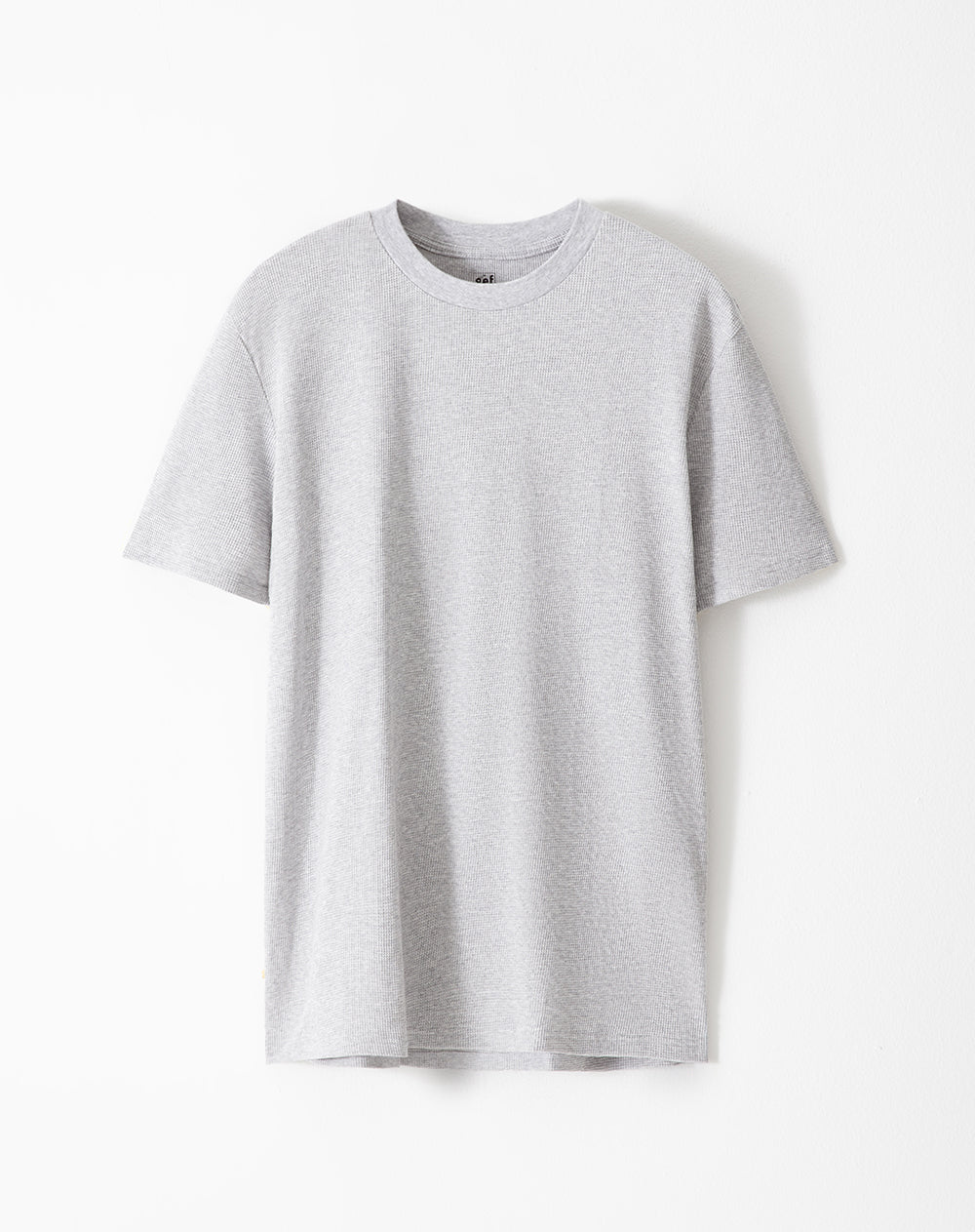 Camiseta oversized fit manga corta gris jaspeada
