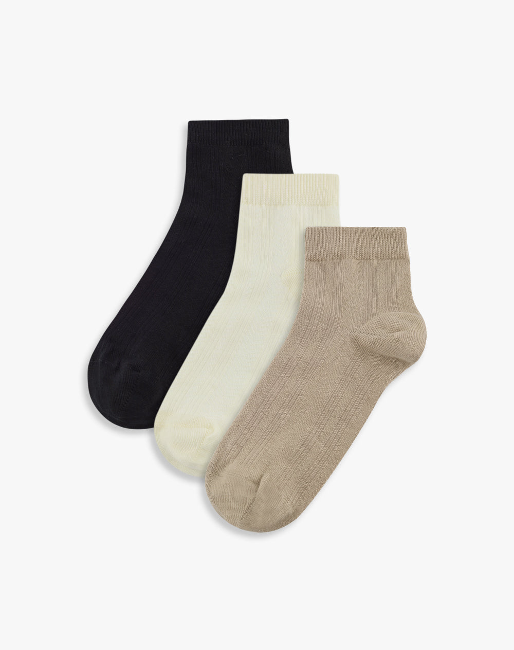 Medias mujer tobilleras pack x3 surtido