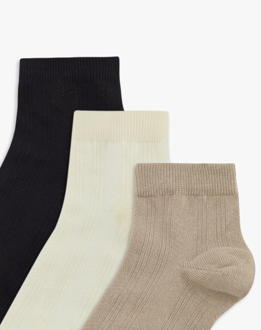 Medias mujer tobilleras pack x3 surtido