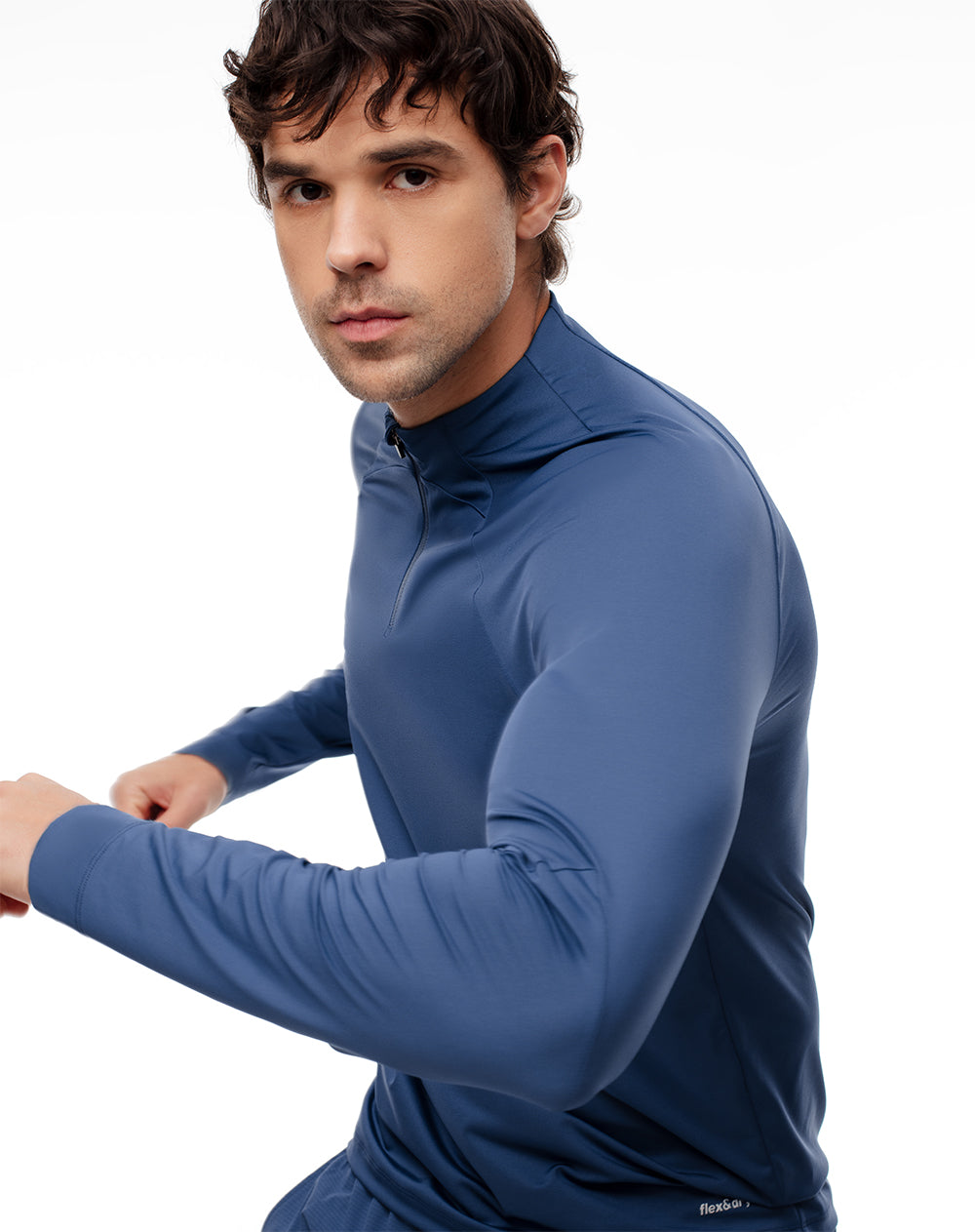 Camiseta regular fit manga corta azul