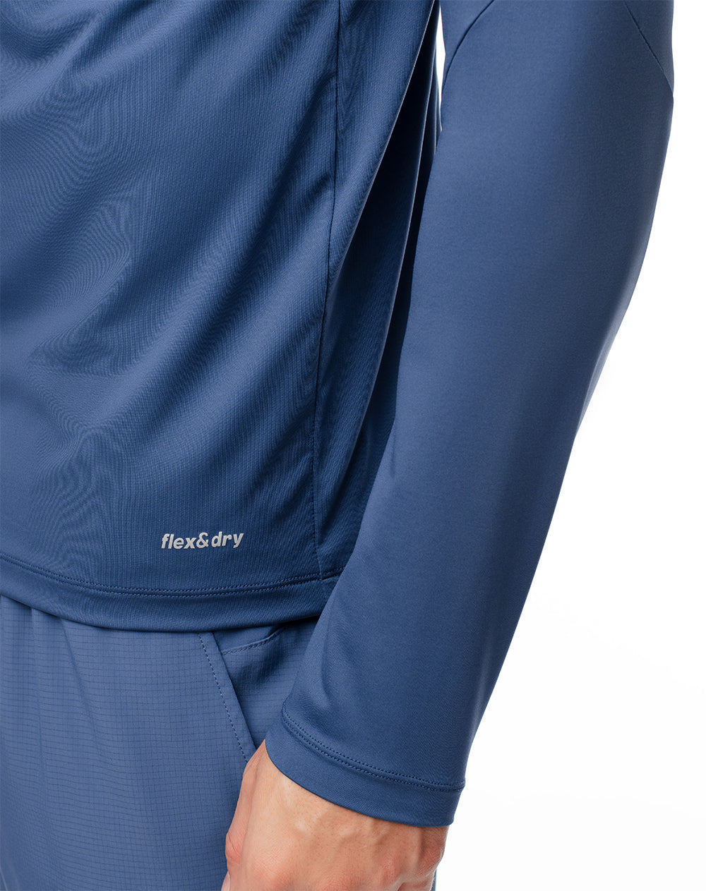 Camibuzo deportivo hombre antibacterial azul