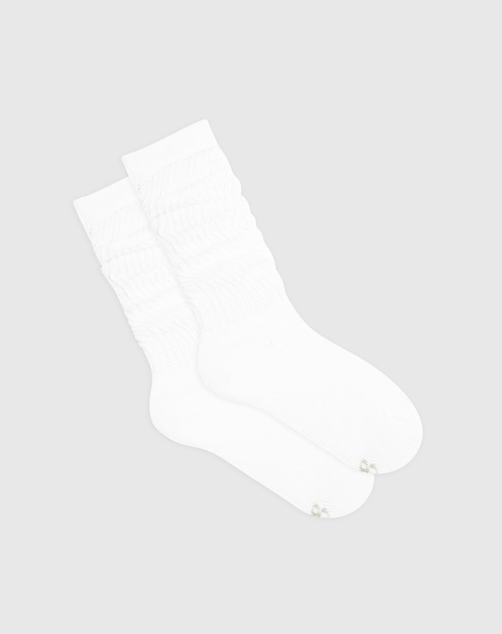 Medias para niña extra largas algodón pack x2unds blancas