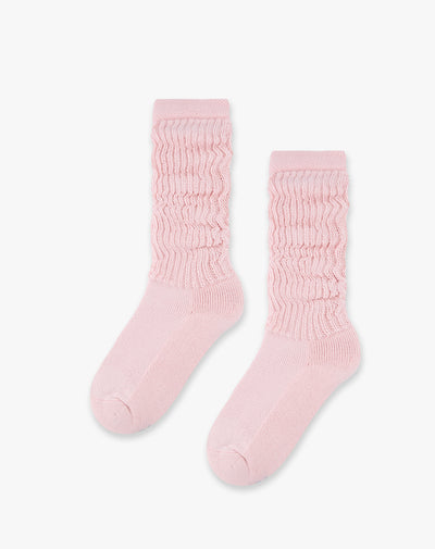 Medias niña extra largas algodón pack x2 rosas