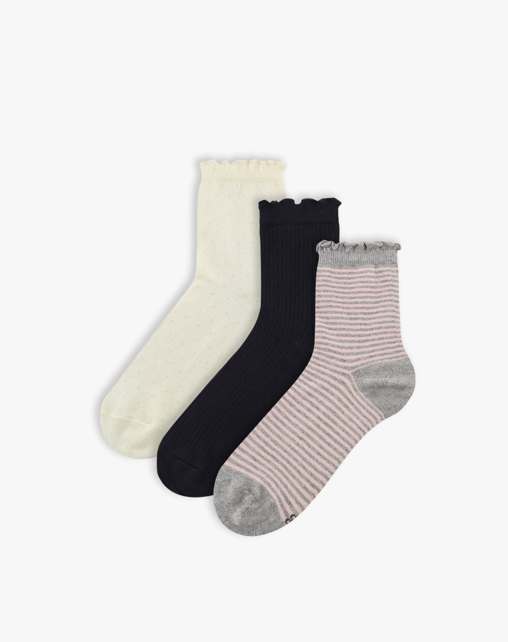 Medias mujer largas pack x3 surtido