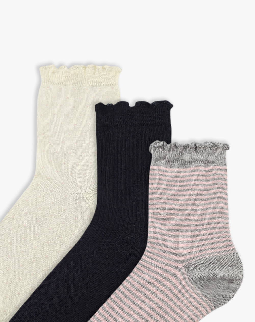 Medias mujer largas pack x3 surtido