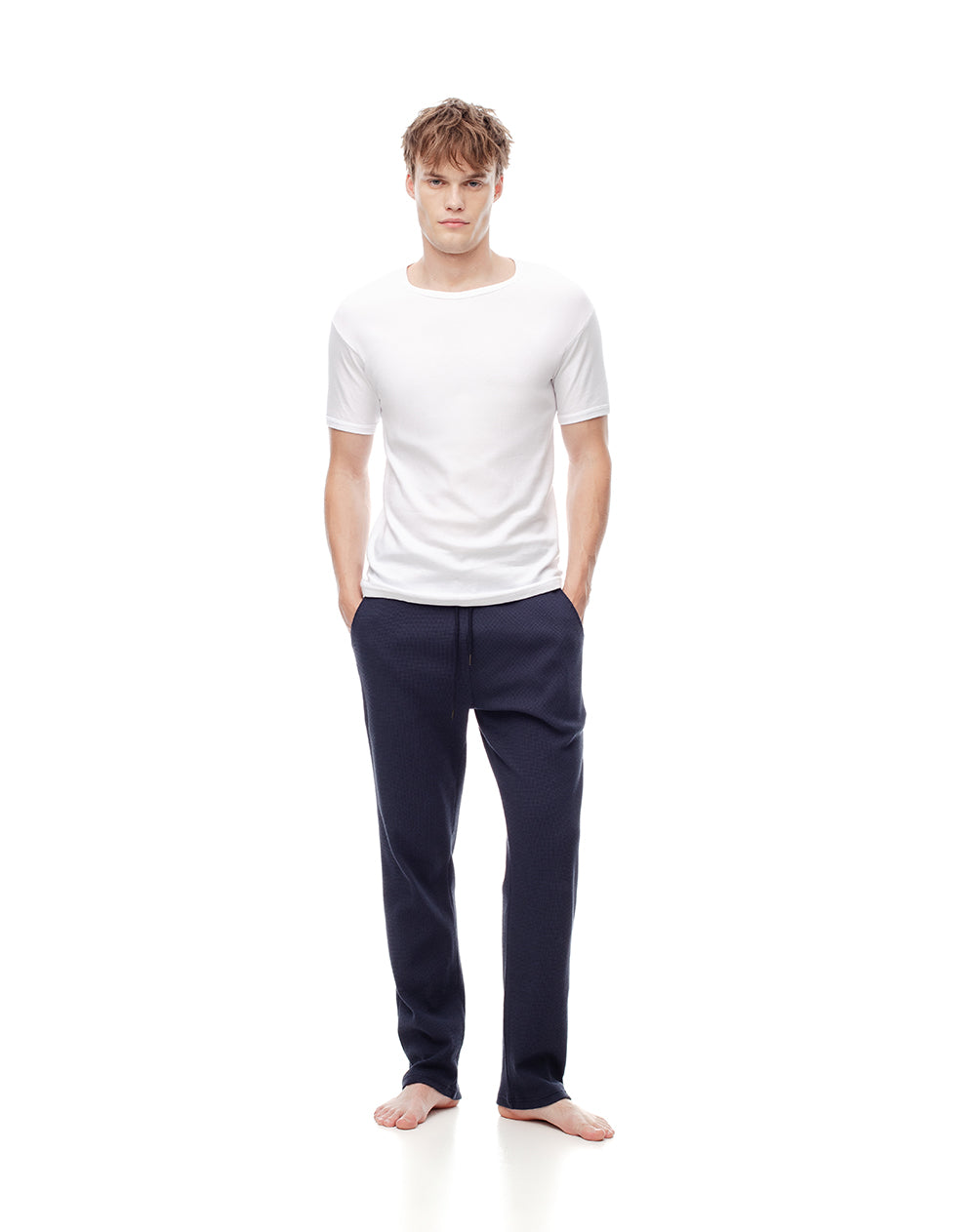 Camisetas slim algodón x3unds blanca hombre