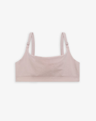 Top soporte medio palo rosa mujer