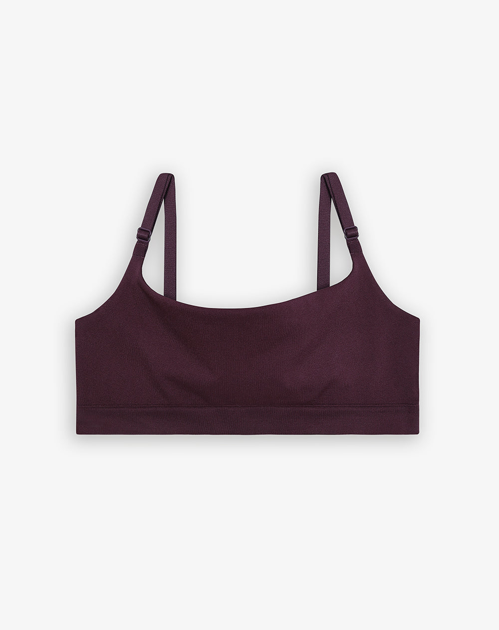 Top soporte medio vino tinto mujer
