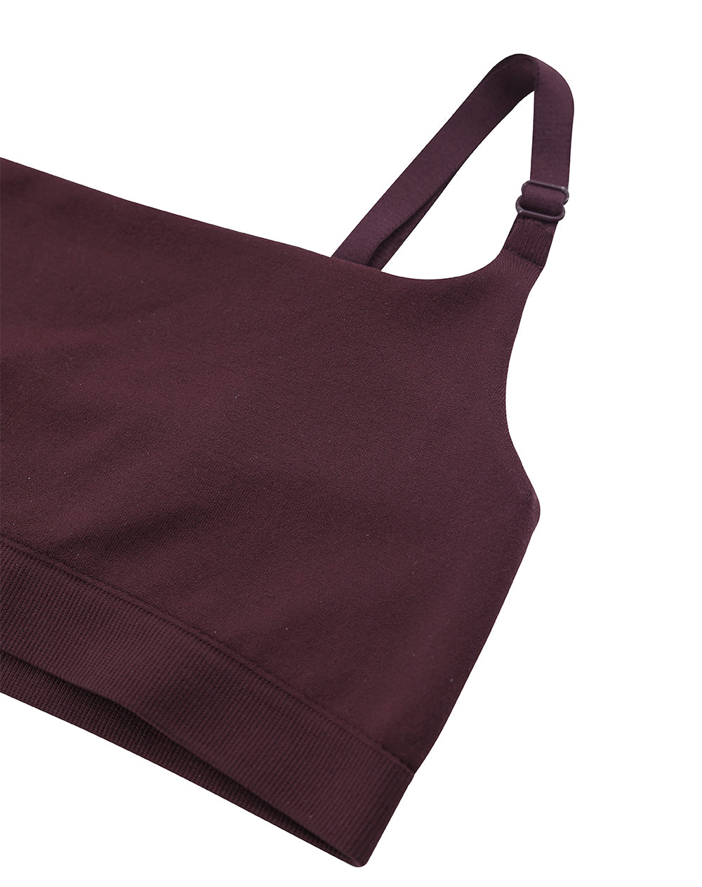Top soporte medio vino tinto mujer