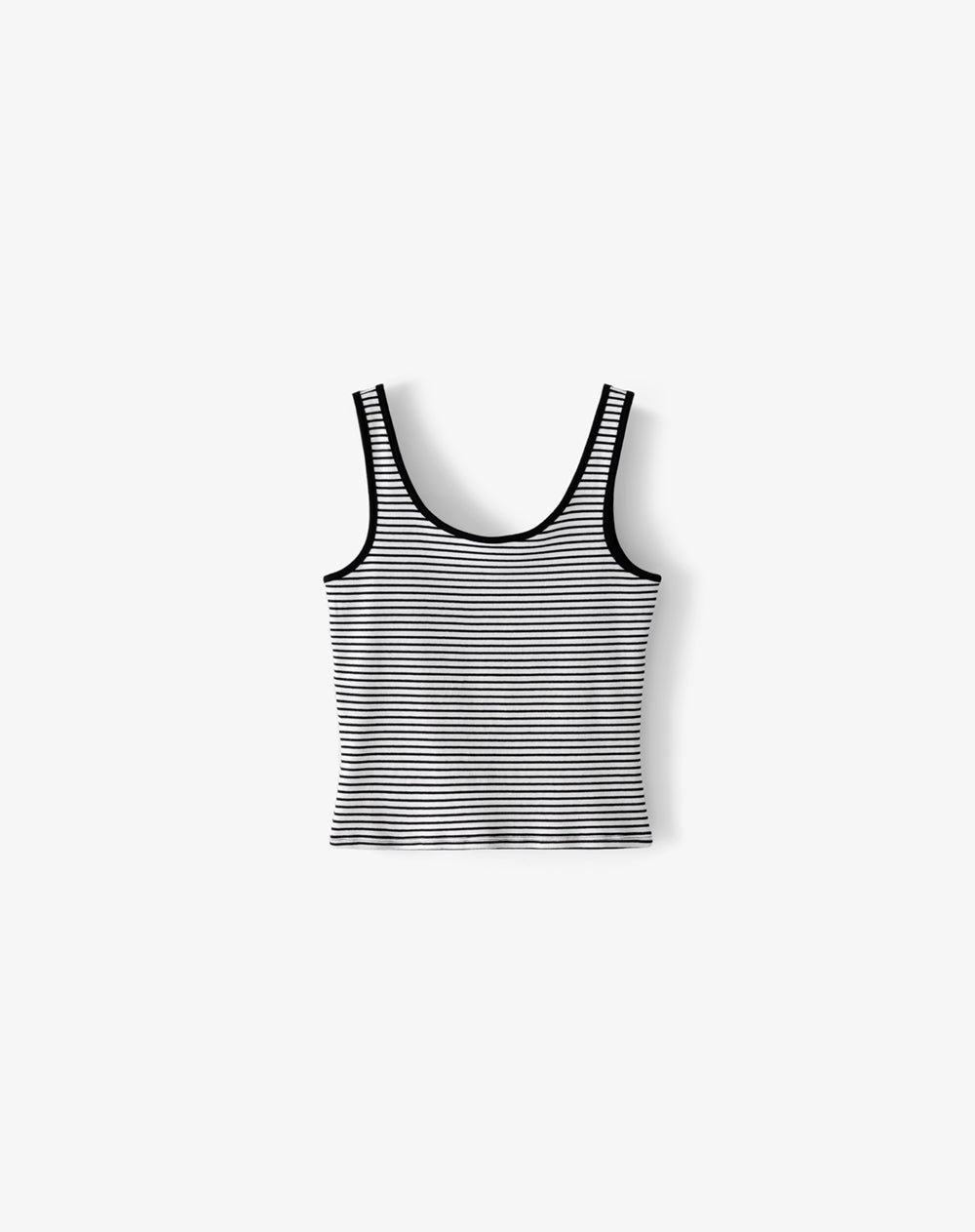 Pijama relaxed rib negro rayas mujer