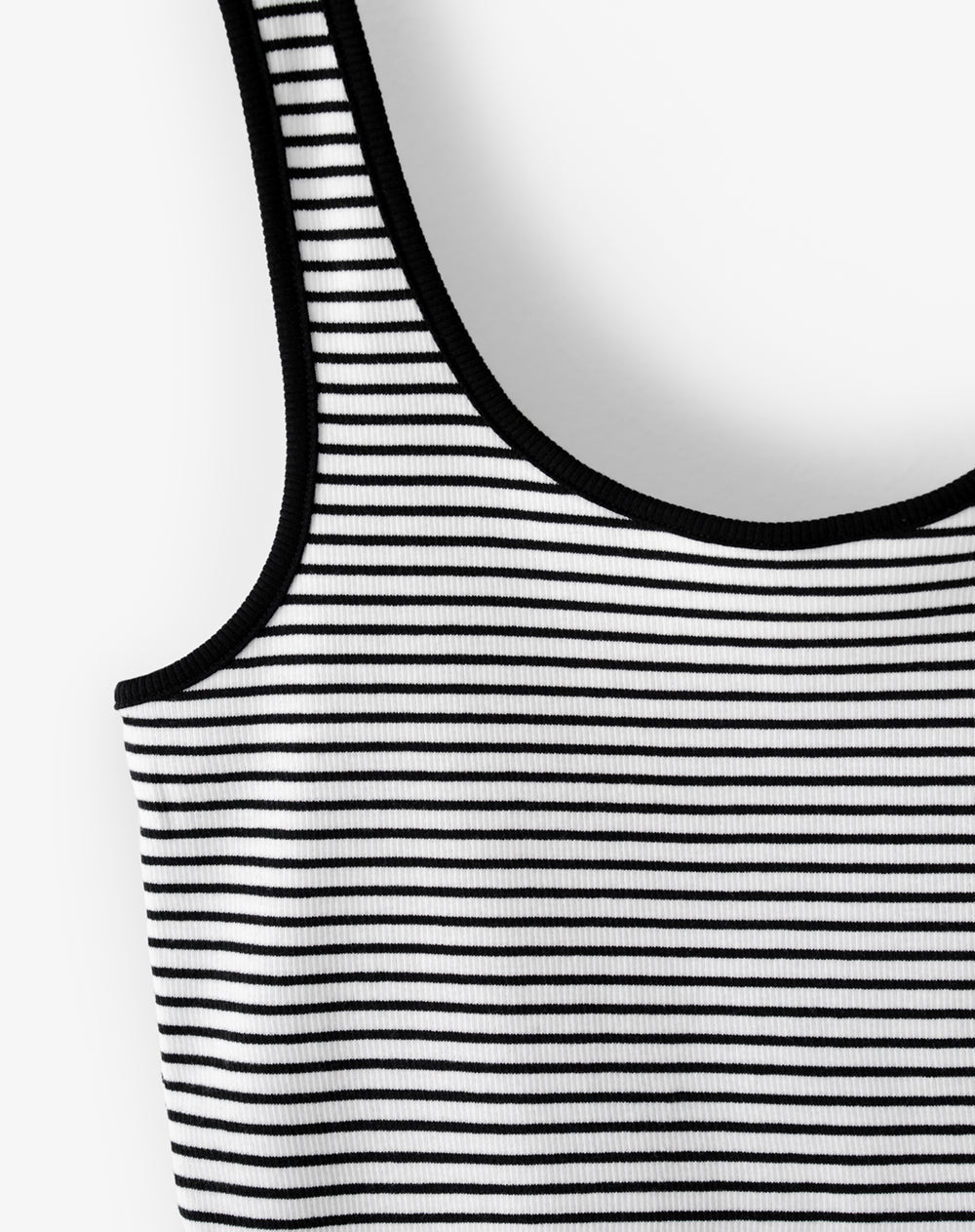 Pijama relaxed rib negro rayas mujer