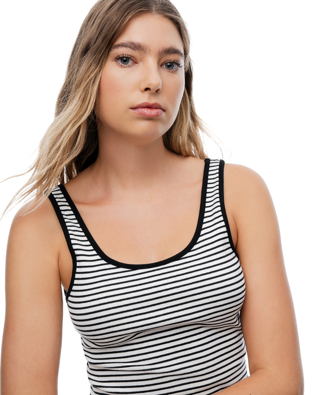 Camiseta + short de pijama rib rayas mujer