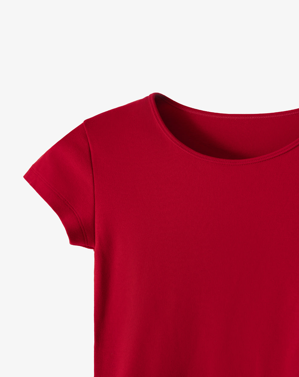 Camiseta slim fit manga corta roja