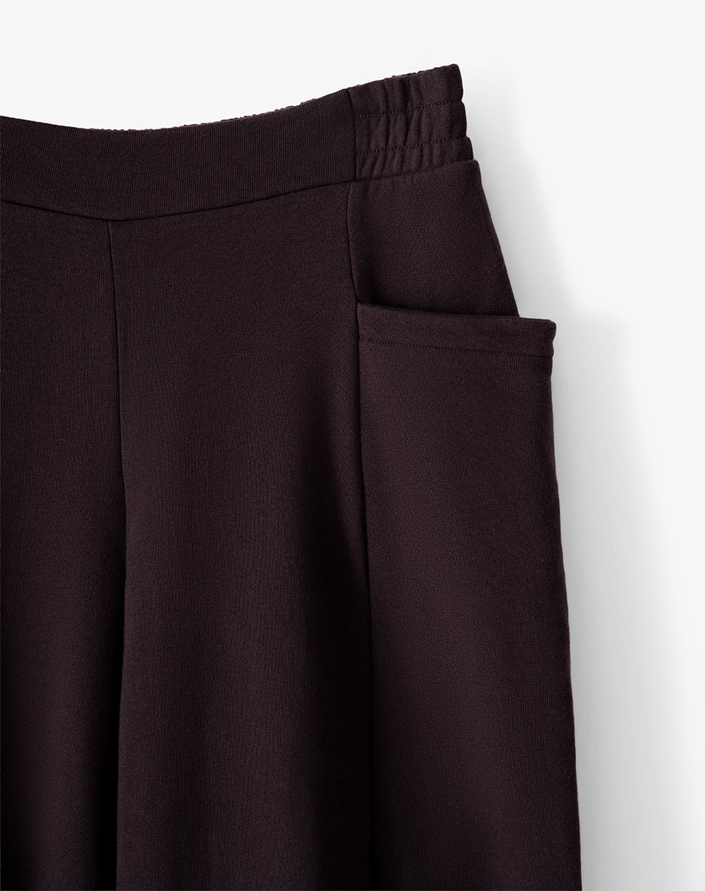 Pantalón relaxed tiro alto vinotinto mujer