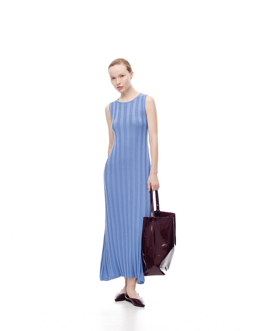 Vestido largo azul