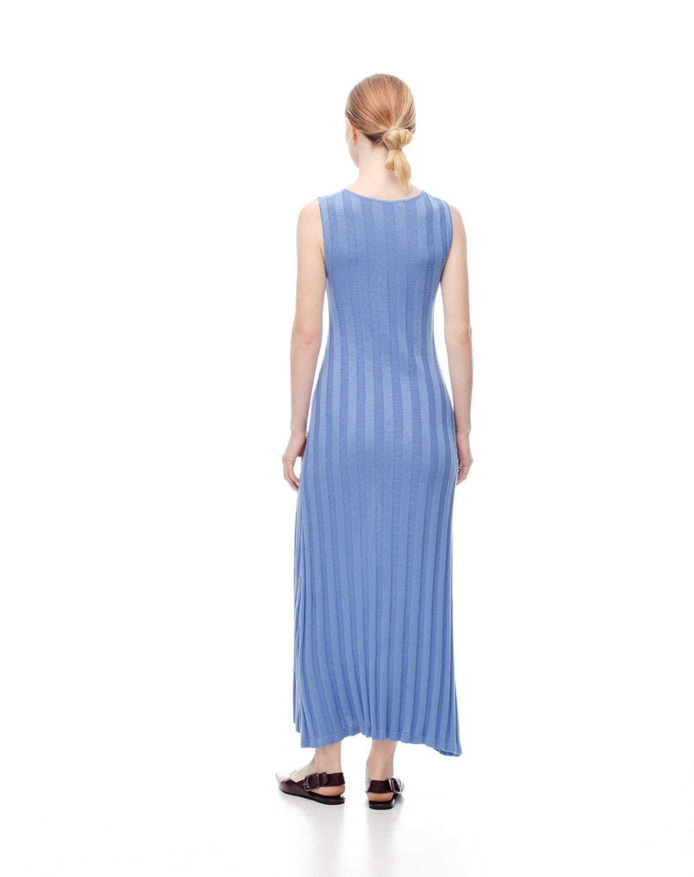 Vestido largo azul