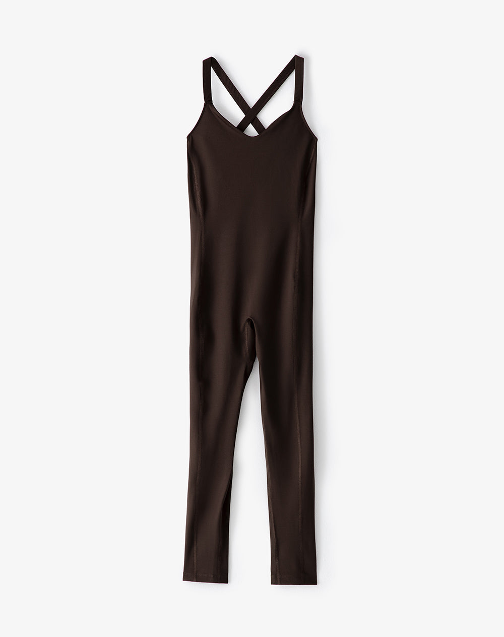 Enterizo deportivo secado rápido chocolate mujer