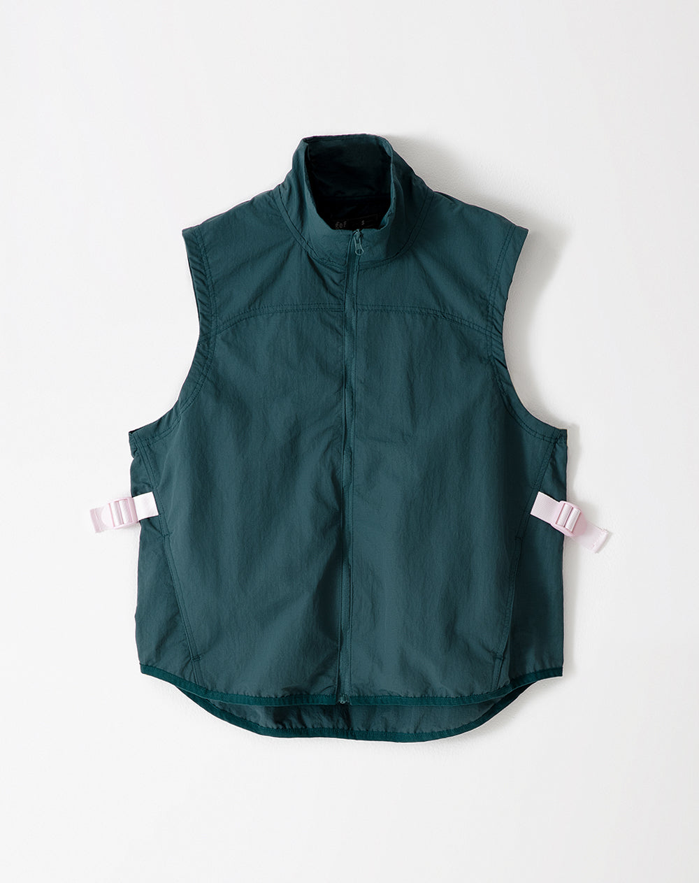 Chaleco regular fit sin capucha verde