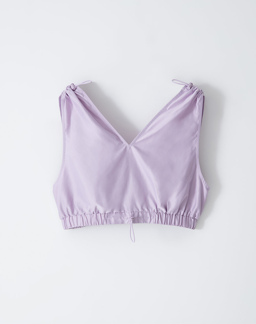 Camiseta cropped fit lila