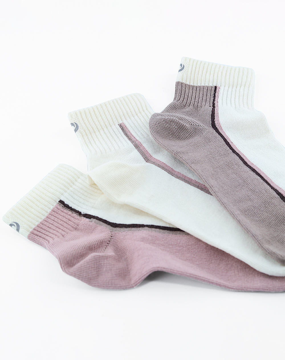 Medias mujer tobillera pack x3 surtido